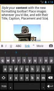 Android Post Editor